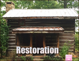 Historic Log Cabin Restoration  Vance County, North Carolina